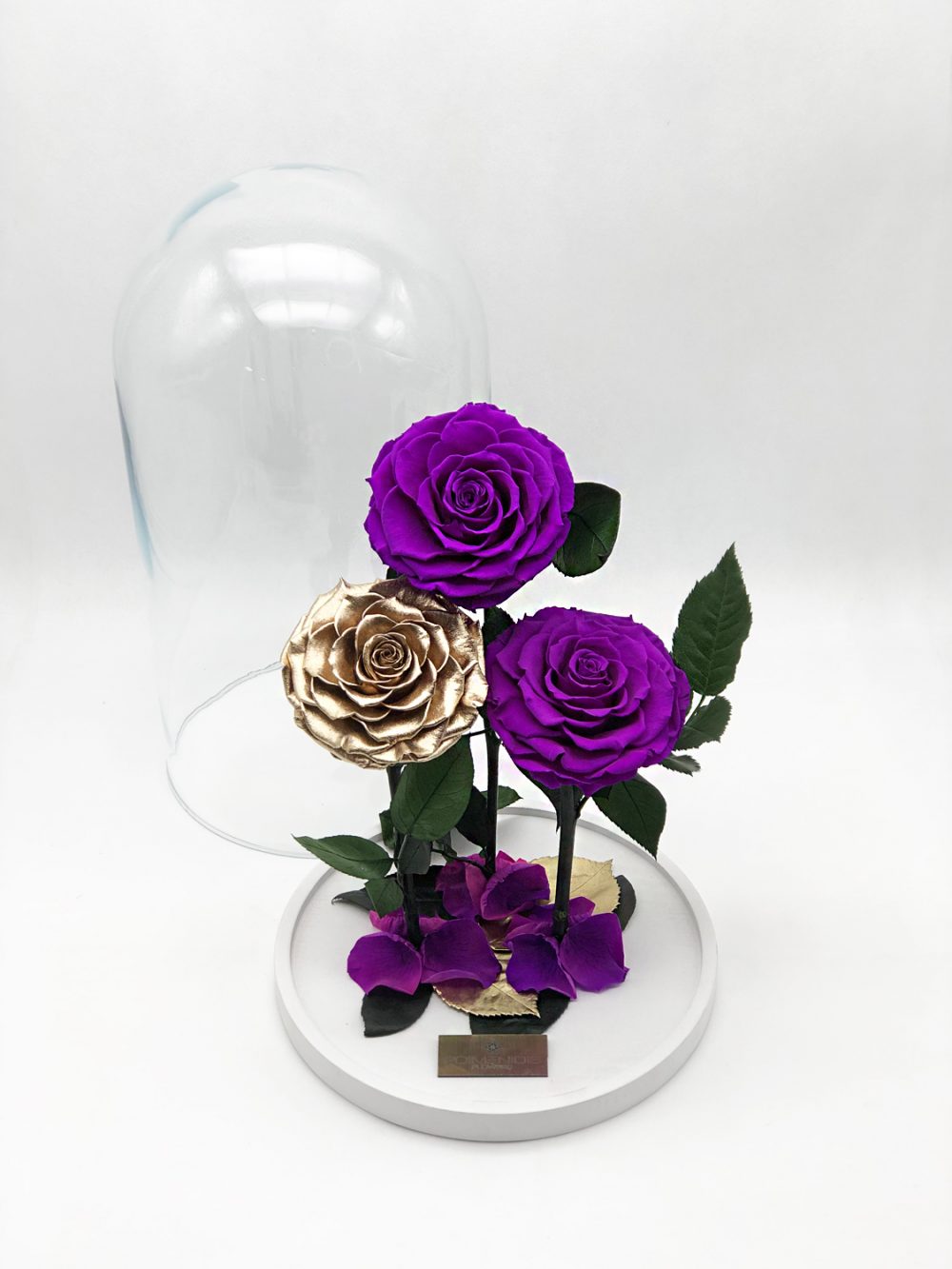 Eternity rose gold & purple XXL - Poimenidis flowers